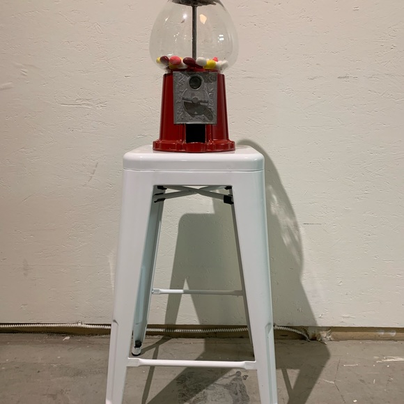 Vintage Carousel Bubble Gum Machine Cast Metal Globe red 15” EUC - Picture 7 of 7